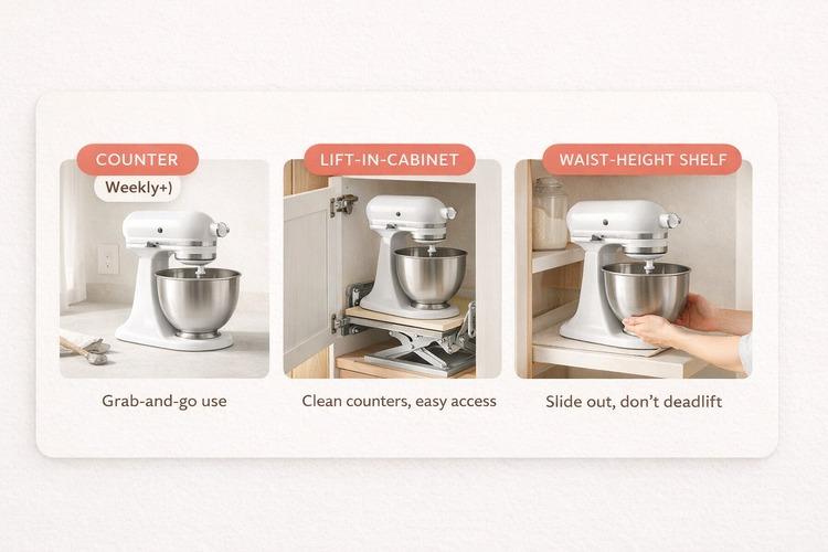 kitchenaid artisan storage set ups