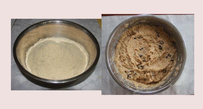 almond flour and banana bread mixture